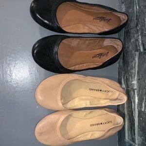 Black & Tan flats